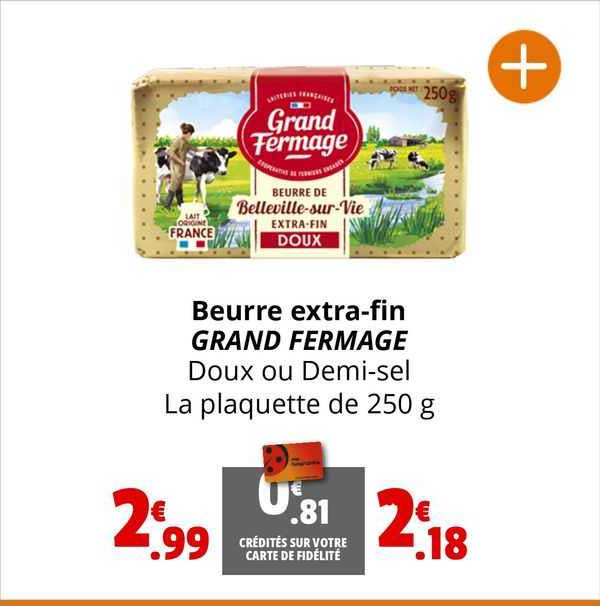 beurre extra-fin gran fermage