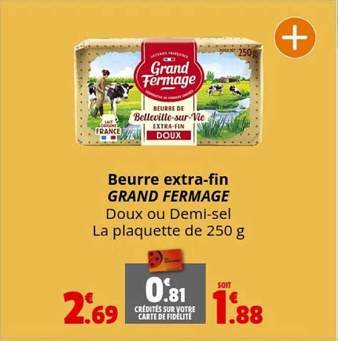 beurre extra-fin grand fermage