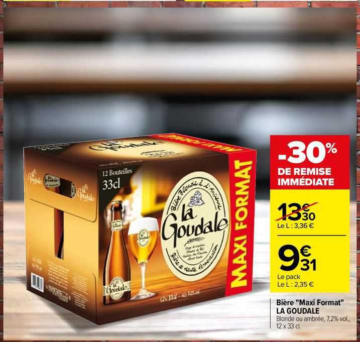 bière "maxi format" la goudale