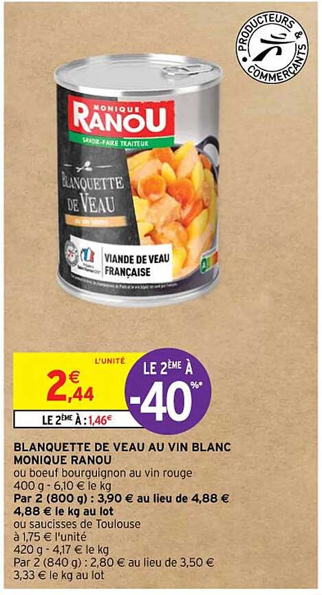 blanquette de veau au vin blanc monique ranou