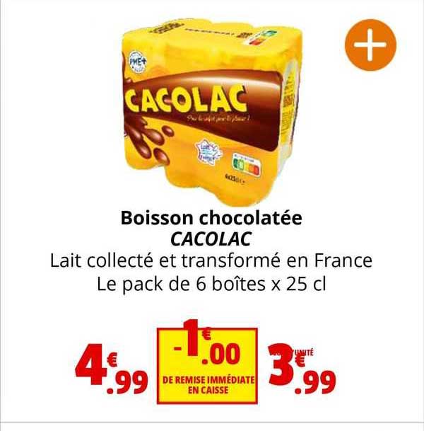 boisson chocolatée cacolac