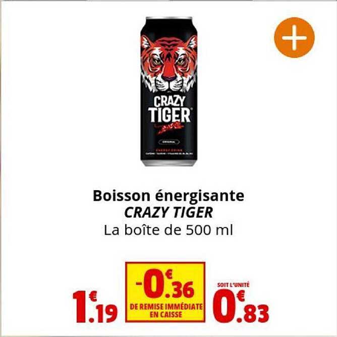 boisson énergisante crazy tiger