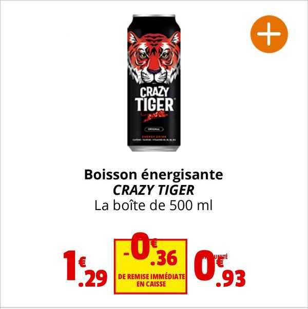 boisson énergisante crazy tiger