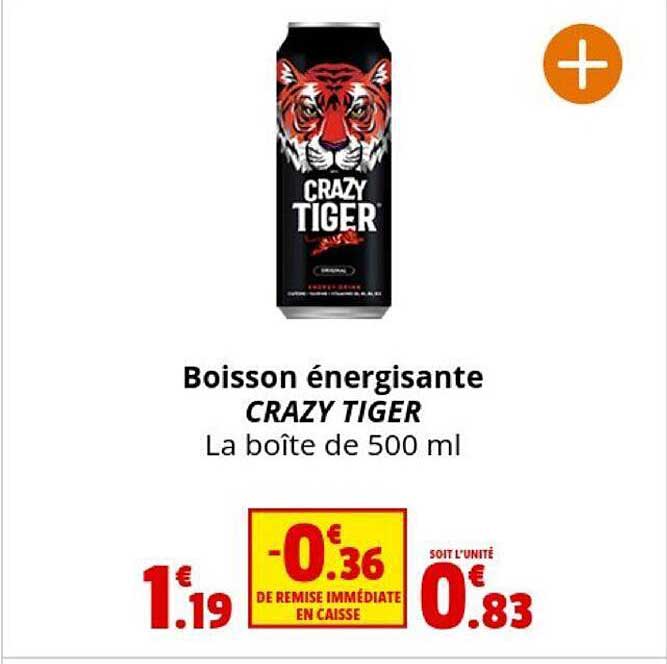 boisson énergisante crazy tiger