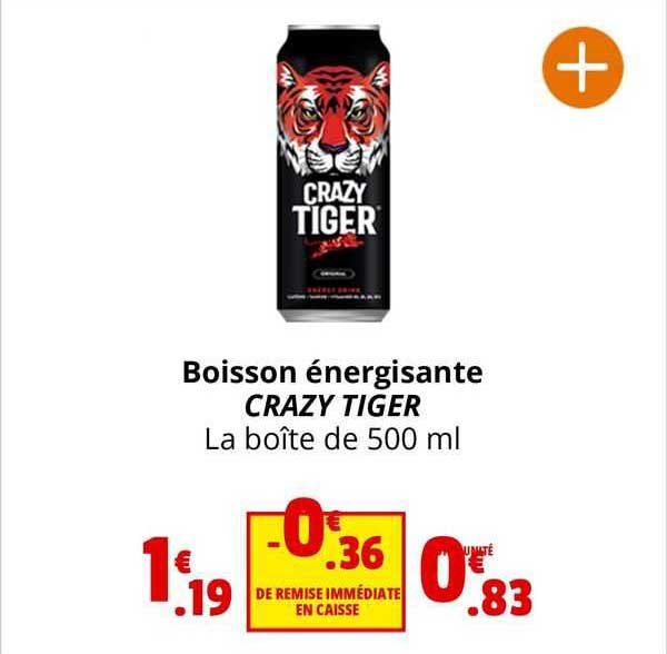 boisson énergizante crazy tiger