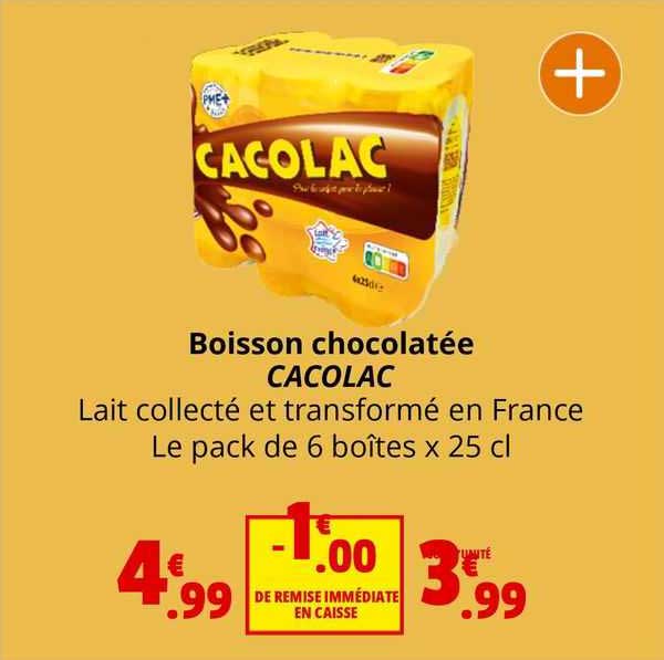 boissson chocolatée cacolac