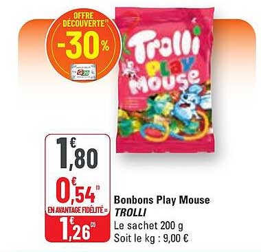 bonbons play mouse trolli