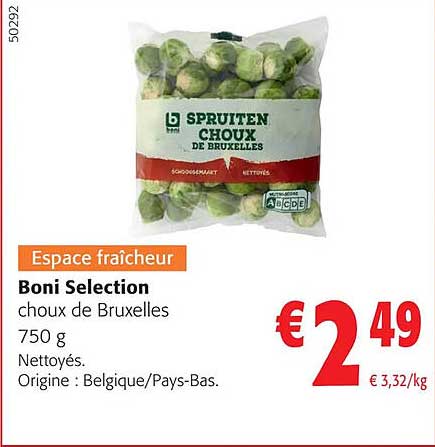 boni selection choux de bruxelles