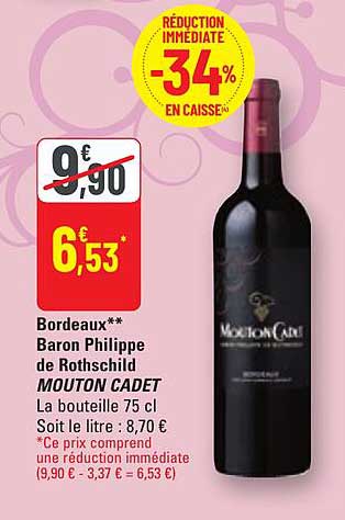 bordeaux baron philippe de rothschild mouton cadet
