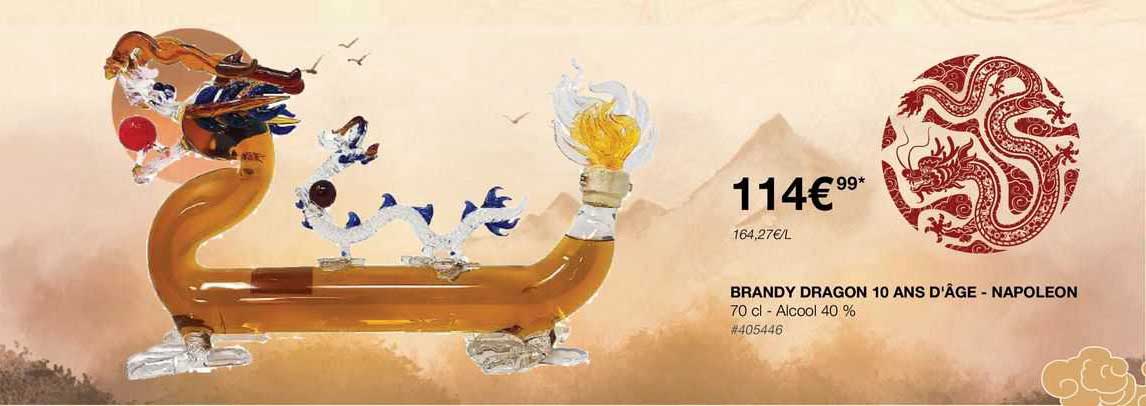 brandy dragon 10 ans d'âge - napoleon