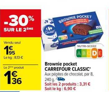 Brownie Pocket Carrefour Classic'