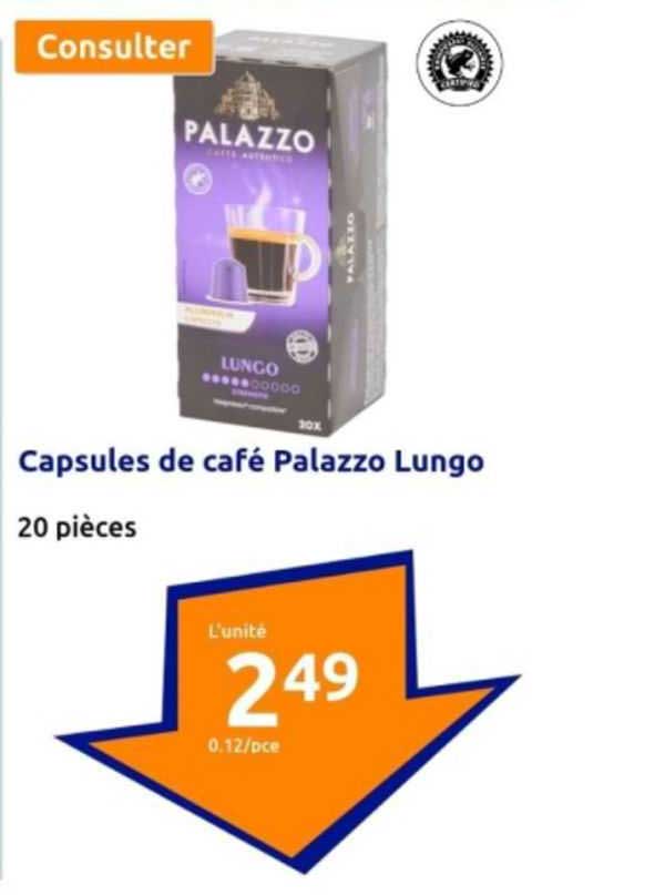 Capsules De Café Palazzo Lungo