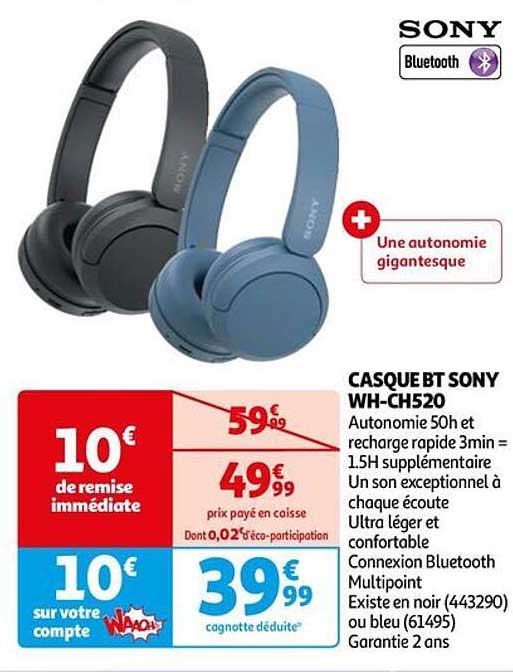 Casque Bt Sony Wh-ch520