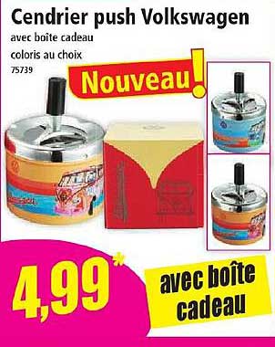 Cendrier Push Volkswagen