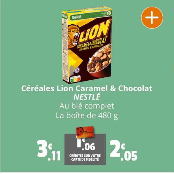 Céréales Lion Caramel & Chocolat Nestlé