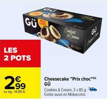 cheesecake "prix choc" gü