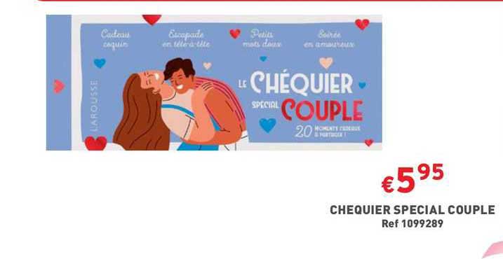 chequier spécial couple