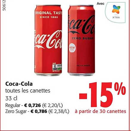 coca-cola toutes les canettes