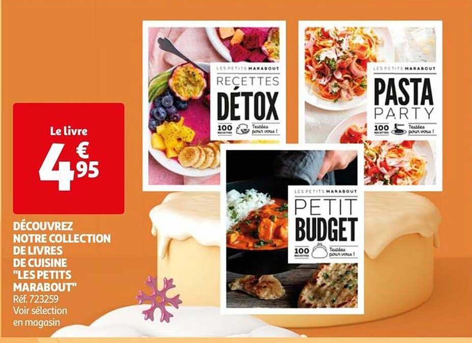collection de livres de cuisine "les petits marabout"