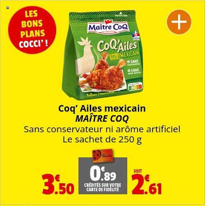 coq' ailes mexicain maître coq