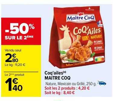 coq'ailes maitre coq