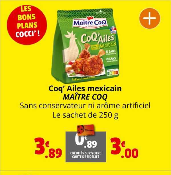 coq'ailes mexicain maître coq