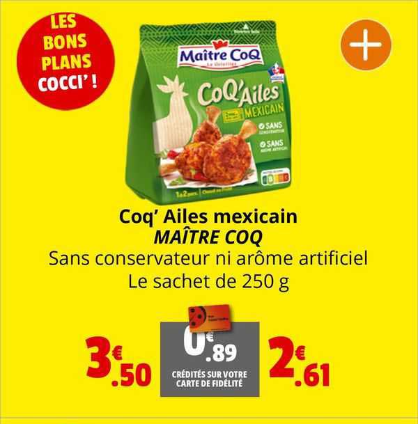 coq'ailes mexicain maître coq