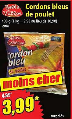 cordons bleus de poulet belle du vallon