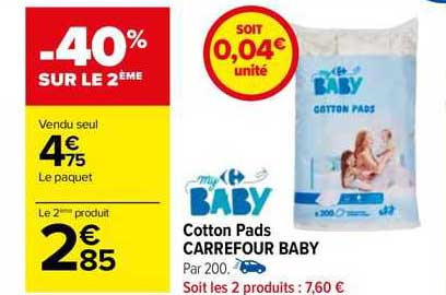 cotton pads carrefour baby