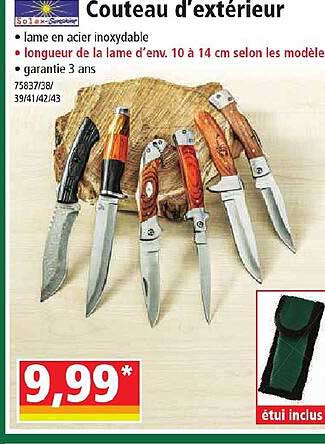 couteau d'extérieur