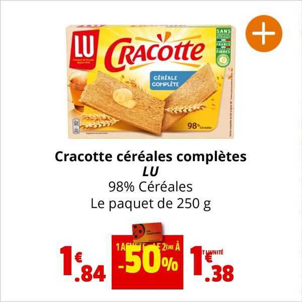 cracotte céréales complètes lu