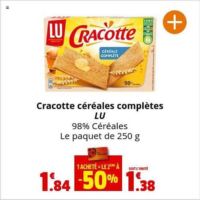 cracotte céréales complètes lu