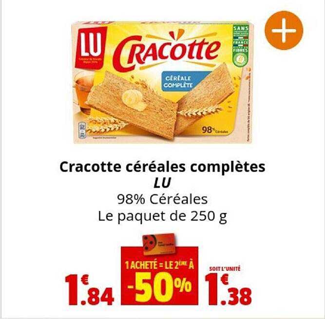 cracotte céréales complètes lu