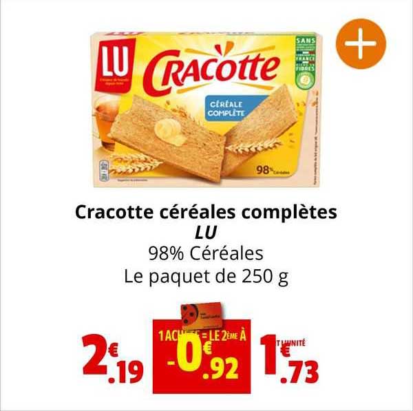 cracotte céréales complètes lu