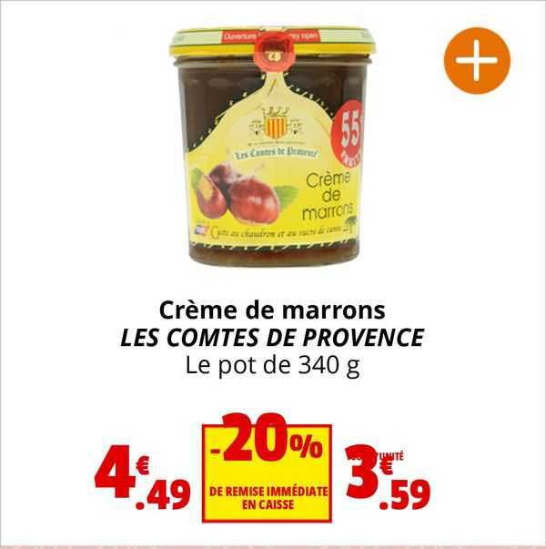 crème de marrons les comtes de provence