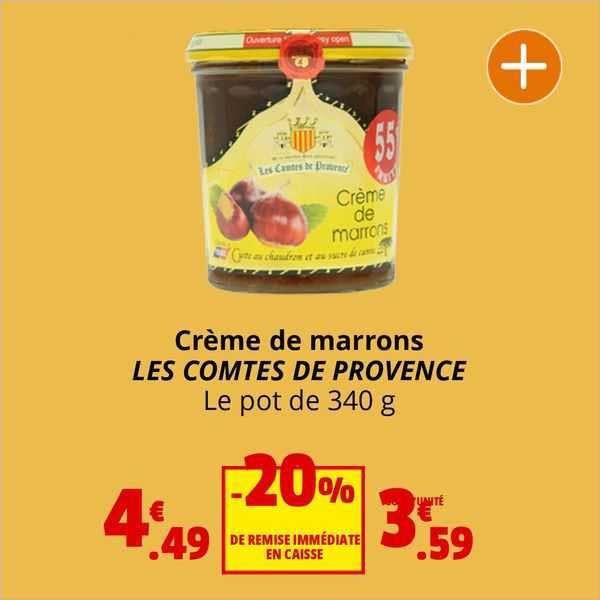 crème de marrons les comtes de provence