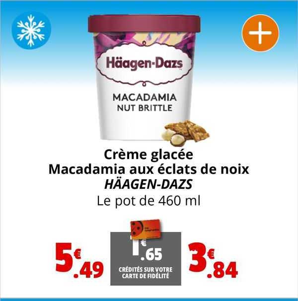 crème glacée macadamia aux éclats de noix häagen-dazs