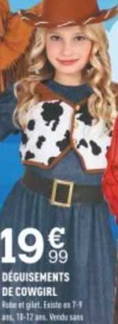 déguisements de cowgirl