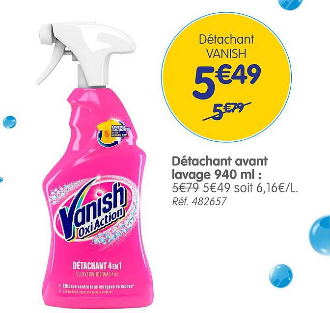 détachant avant lavage