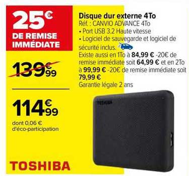 disque dur externe 4to