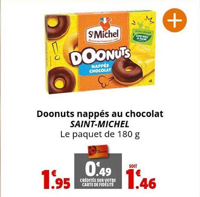 doonuts nappés au chocolat saint-michel
