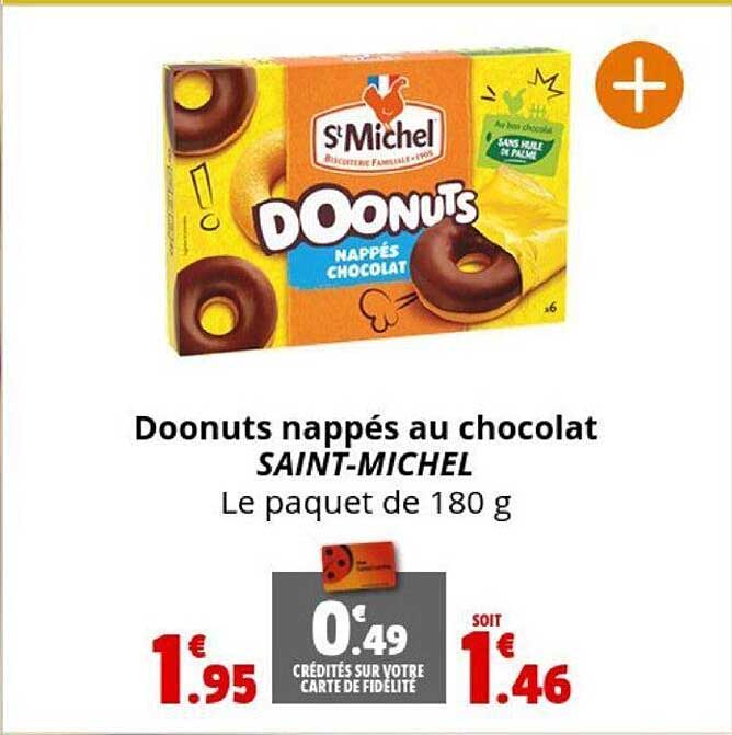 doonuts nappés au chocolat saint-michel