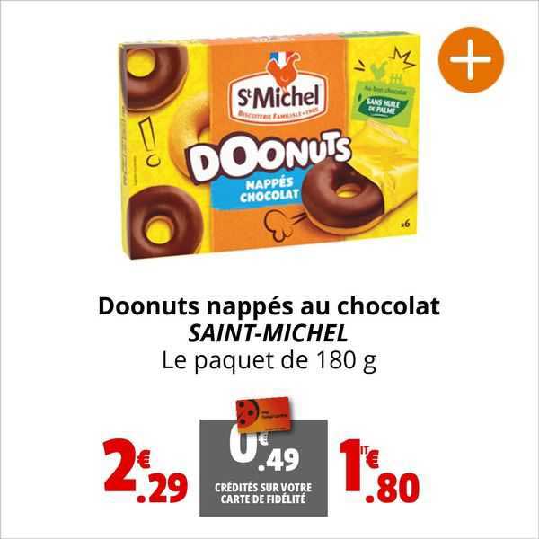 doonuts nappés au chocolat saint-michel