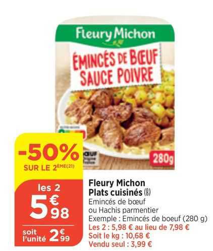 fleury michon plats cuisinés