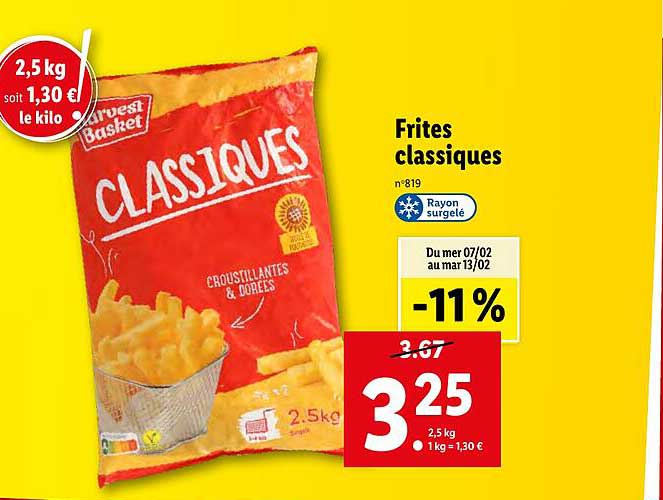 Frites Classiques