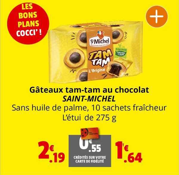 gâteau tam-tam au chocolat saint-michel