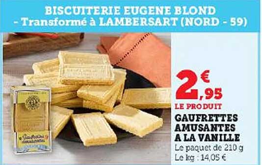 Gaufrettes Amusantes à La Vanille