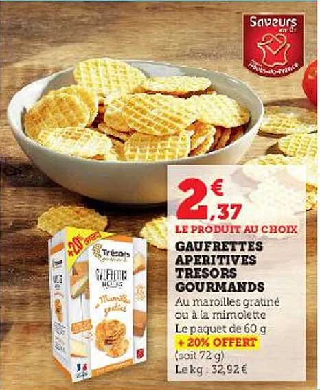 gaufrettes apéritives trésors gourmands