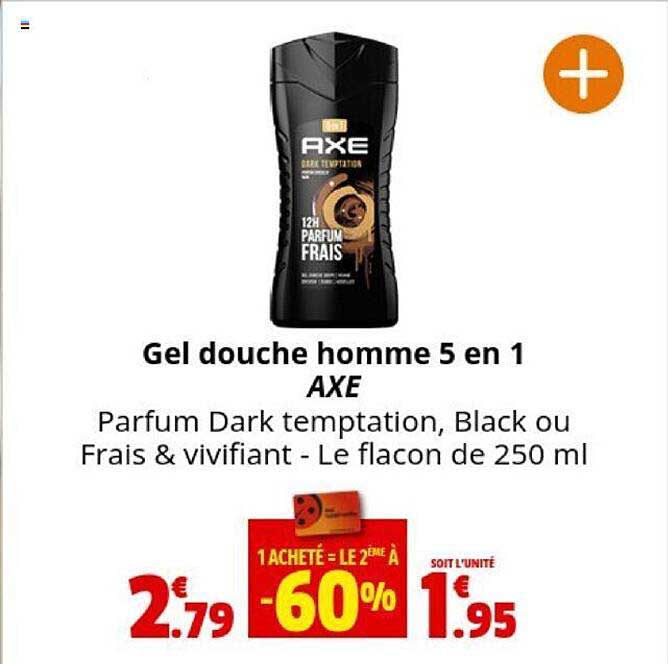 Gel Douche Homme 5 En 1 Axe
