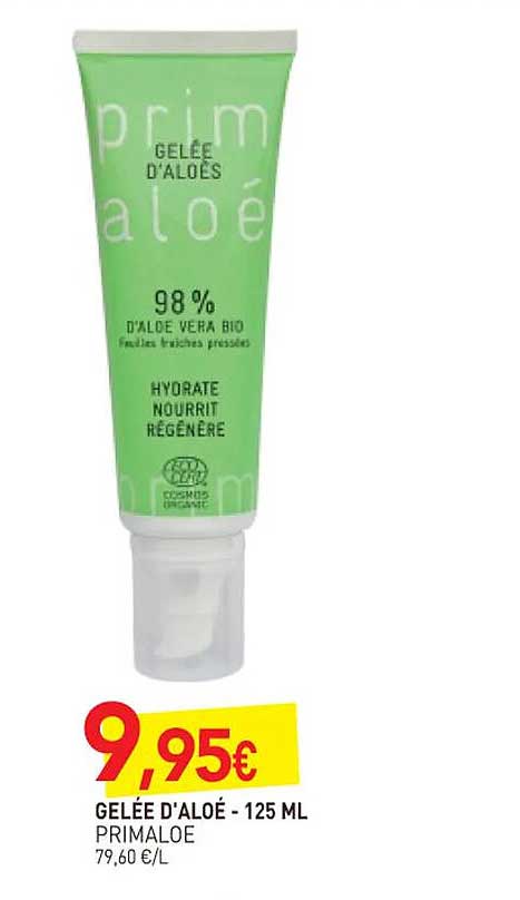 gelée d'aloé primaloe - 125 ml